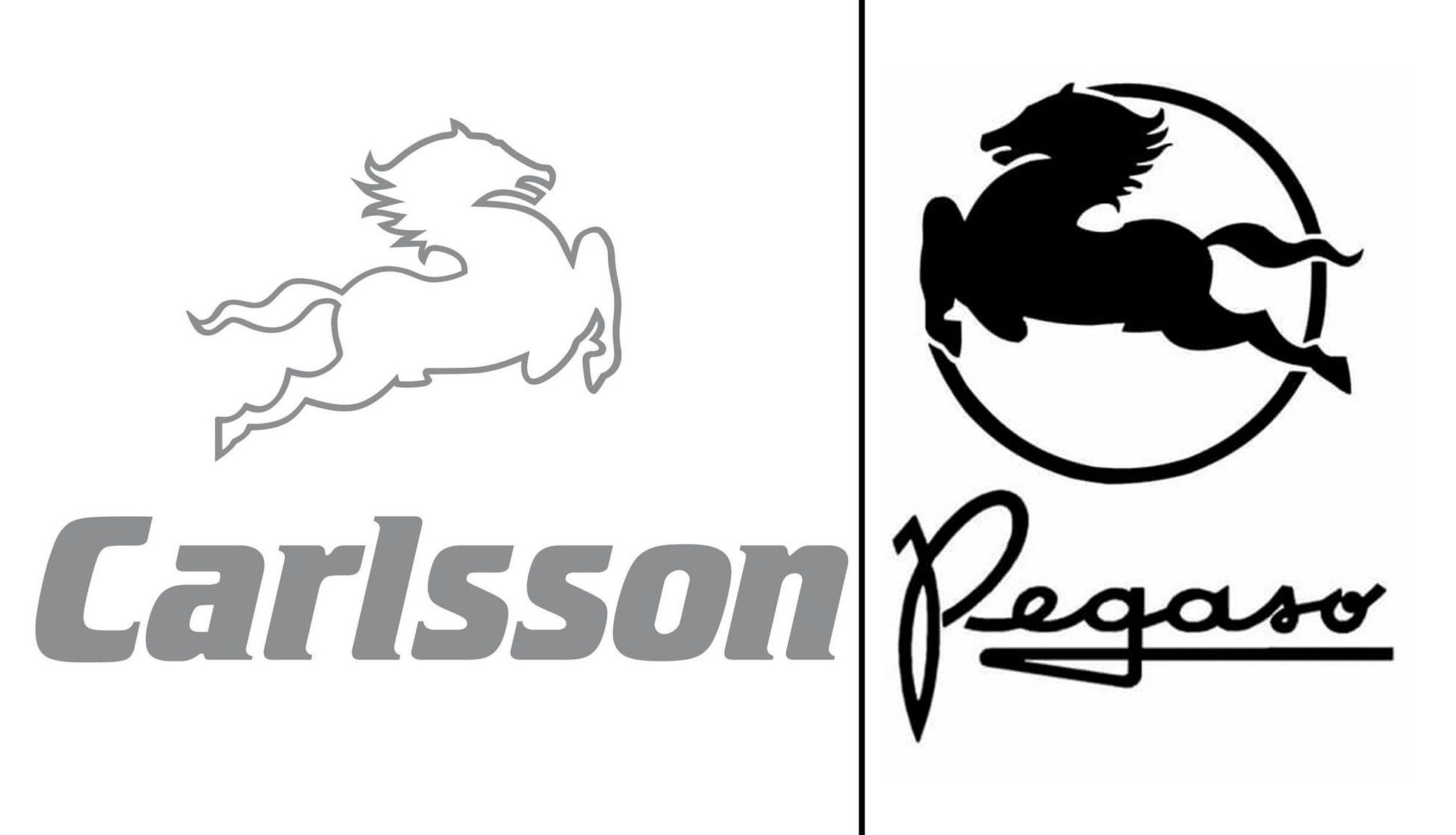 Carlsson kopierte das Pegasus-Logo